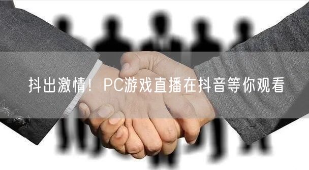 抖出激情！PC游戏直播在抖音等你观看