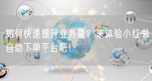 如何快速提升业务量？来体验小红书自助下单平台吧！