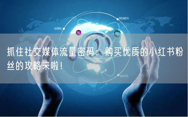 抓住社交媒体流量密码：购买优质的小红书粉丝的攻略来啦！